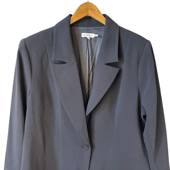 New Good American Women's One Button Blazer Black Size 5 2XL - Picture 3 of 8